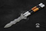 BMK-567 High Carbon Steel Filipino Balisongs butterfly Brass with Stainless Steel with Bone and rose Wood Inserts black Mamba knives world class Knives