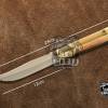 BMK-430 High Carbon Steel Filipino Balisongs butterfly Brass with Bone Inserts black Mamba knives world class Knives - Image 2
