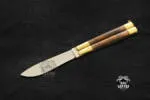 Filipino Balisong Butterfly Knife - Brass & Walnut Burl Wood | BMK-432