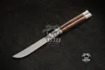 Filipino Balisong Butterfly Knife - Stainless & Walnut Wood & Burl Wood