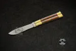 Filipino Balisong Butterfly Knife - Stainless Steel & Walnut Burl Wood
