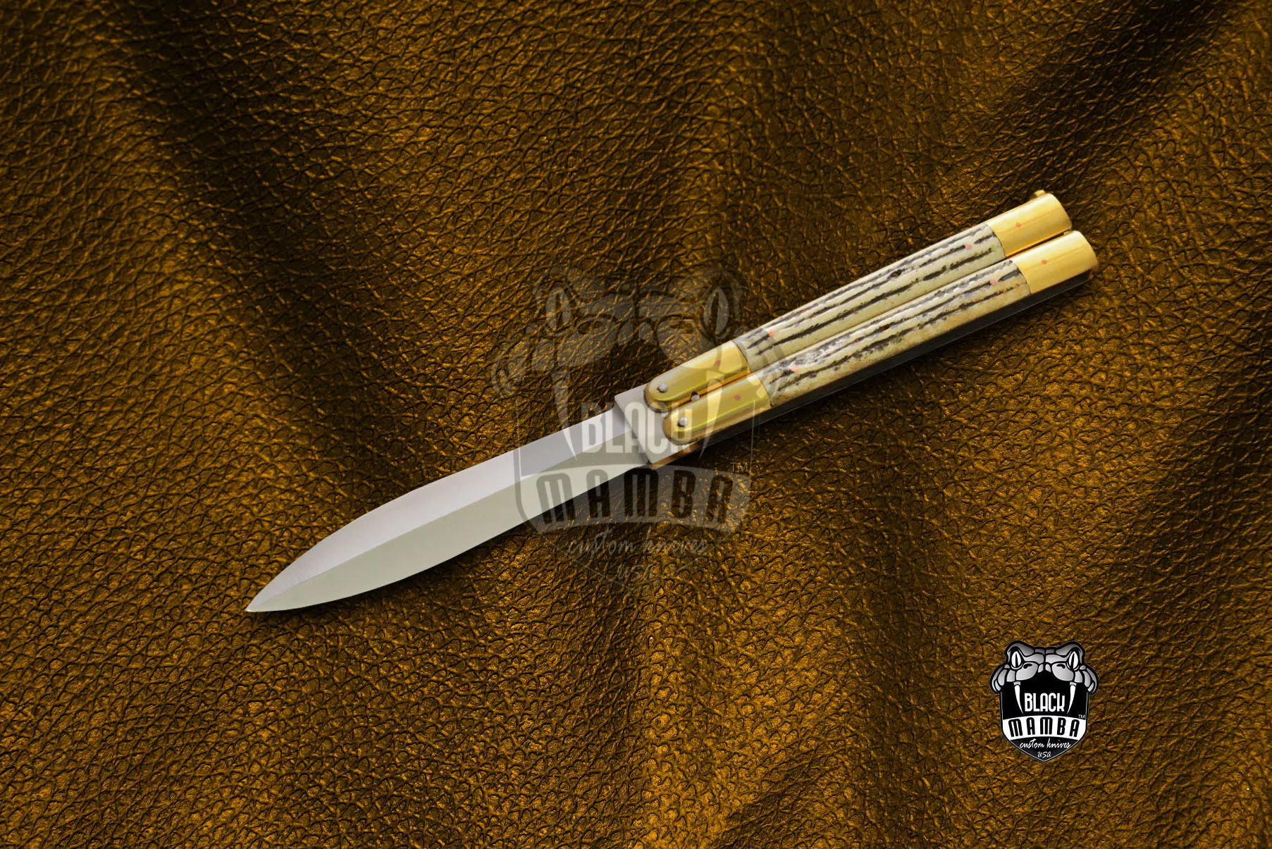 Filipino Balisong Butterfly Knife - Stainless Steel Dye Bone | BMK-448