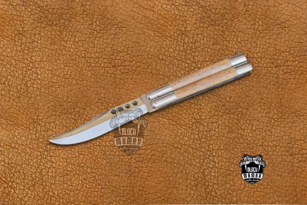 BMK-455 D2 tool steel Filipino Balisongs butterfly Stainless Steel dye bone Inserts black Mamba knives world class knives
