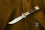 Filipino Balisong Butterfly Knife - D2 Tool Steel Filipino Balisongs Butterfly Stainless Steel Brass & Philippine Deer Horn | BMK-458