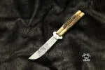 Filipino Balisong Butterfly Knife - D2 Tool Steel Filipino Balisongs Butterfly Stainless Steel Brass & Philippine Deer Horn | BMK-459