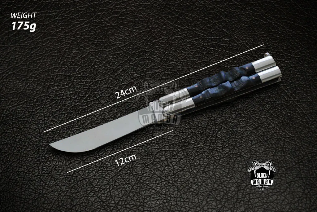 D2 Steel Balisong Butterfly Knife – Bone Handle | BMK-463 - view 5