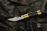 Filipino Balisong Butterfly Knife - D2 Tool Steel Filipino Balisongs Butterfly Stainless Steel Buffalo Horn