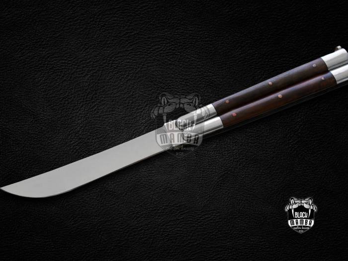 BMK-475 D2 tool steel Filipino Balisongs butterfly Stainless Steel high grains rose wood Inserts black Mamba knives world class knives