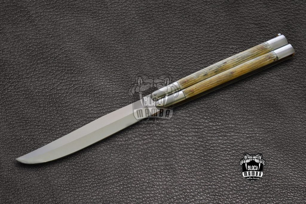 BMK-478 D2 tool steel Filipino Balisongs butterfly Stainless Steel bone Inserts black Mamba knives world class knives