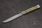 Filipino Balisong Butterfly Knife - D2 Tool Steel Filipino Balisongs Butterfly Stainless Steel Bone | BMK-478