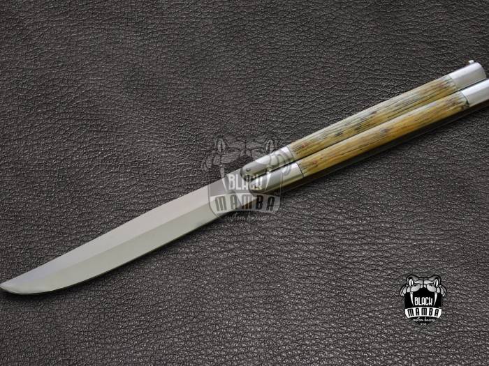 BMK-478 D2 tool steel Filipino Balisongs butterfly Stainless Steel bone Inserts black Mamba knives world class knives