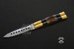 BMK-482 D2 tool steel Filipino Balisongs butterfly Stainless Steel brass with bone with rose wood Inserts black Mamba knives world class knives