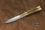 Filipino Balisong Butterfly Knife - D2 Tool Steel Filipino Balisongs Butterfly Stainless Steel Brass & Bone