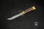 Filipino Balisong Butterfly Knife - Stainless Steel High Grains Rose Wood | BMK-449
