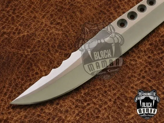 High Carbon Steel Filipino Balisongs Butterfly Stainless Steel Dye Bone Inserts Black Mamba Knives World Class Knives | BMK-576 - Image 7