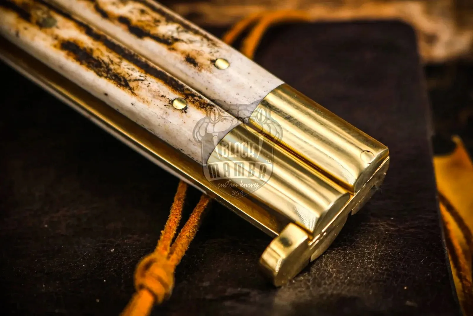 D2 Steel Balisong Butterfly Knife – Dye Bone Handle | BMK-481 - view 5