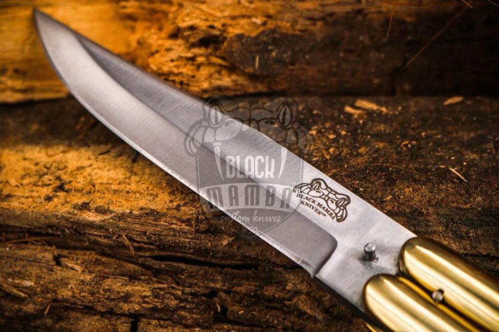 BMK-481 D2 tool steel Filipino Balisongs butterfly Stainless Steel dye bone Inserts black Mamba knives world class knives - Image 3