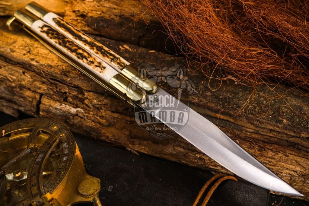 BMK-481 D2 tool steel Filipino Balisongs butterfly Stainless Steel dye bone Inserts black Mamba knives world class knives