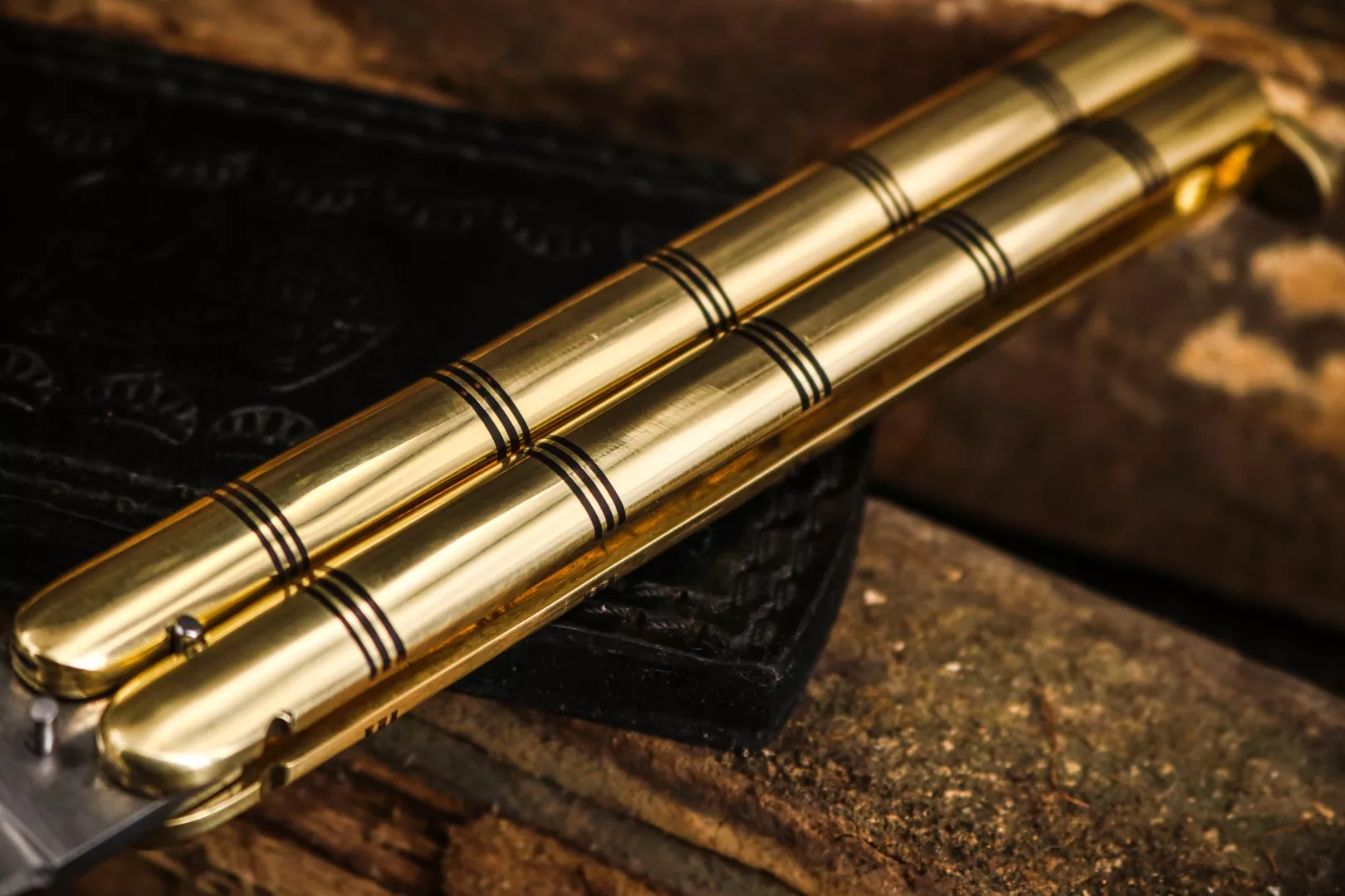 Filipino Balisong Butterfly Knife - Brass - view 5