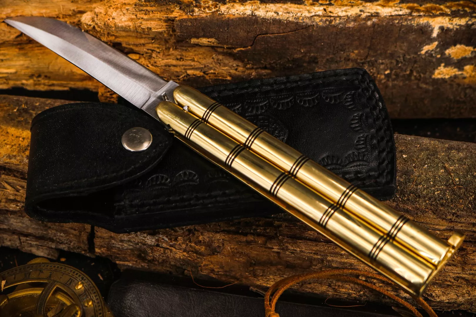 Filipino Balisong Butterfly Knife - Brass - view 13