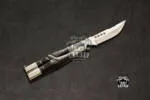 Filipino Balisong Butterfly Knife - Stainless Steel & Ram Horn | BMK-435