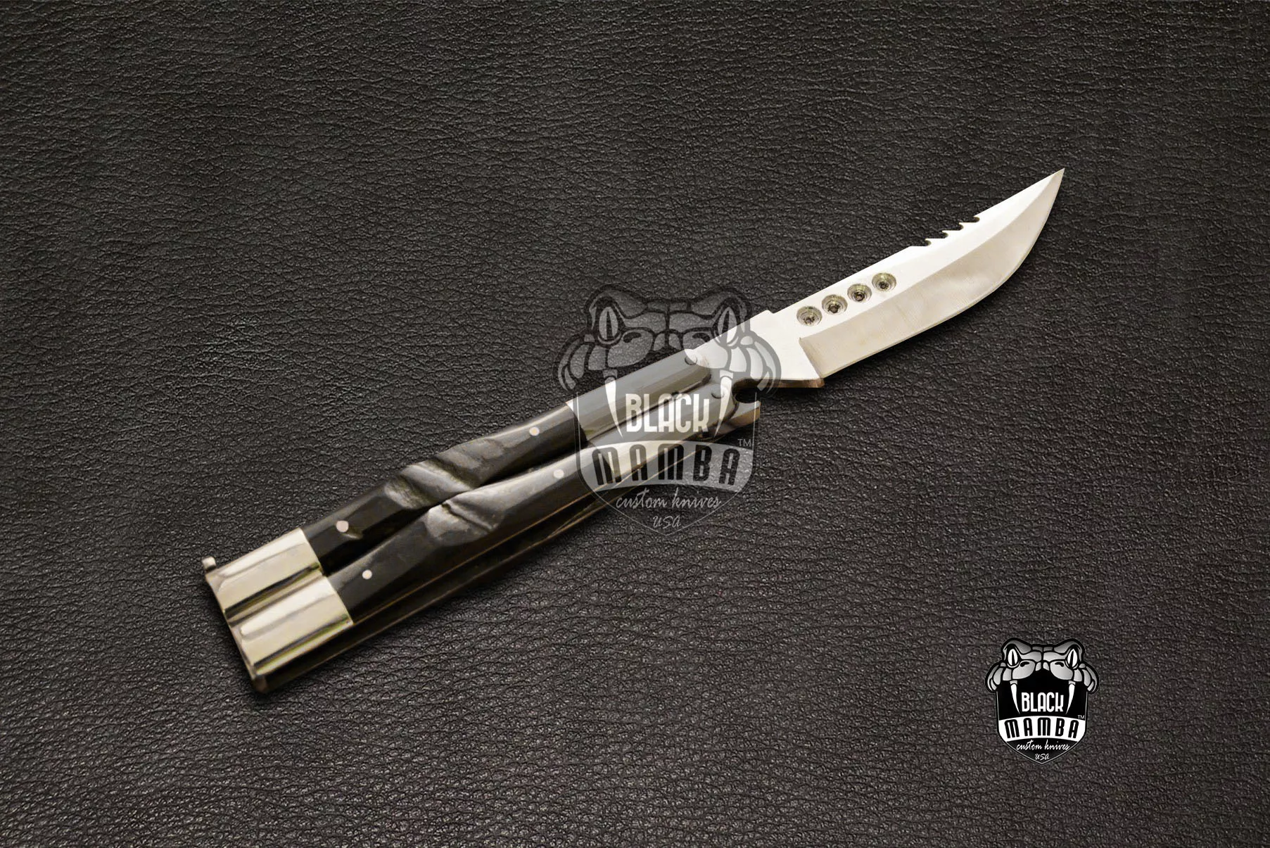 Filipino Balisong Butterfly Knife - Stainless Steel & Ram Horn | BMK-435