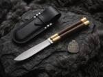 High Carbon Steel Filipino Balisongs Butterfly Brass with Buffalo Horn Inserts Black Mamba Knives World Class Knives | BMK-564