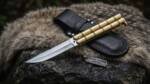 High Carbon Steel Filipino Balisongs Butterfly Brass Handle Knife, Black Mamba Knives World Class Knives | BMK-611