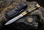 D2 Tool Steel Filipino Balisongs Butterfly Stainless Steel Brass with Bone with Rose Wood Inserts Black Mamba Knives World Class Knives | BMK-479