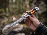 High Carbon Steel Filipino Balisongs Butterfly Brass with Stainless Steel with Bone and Rose Wood Inserts Black Mamba Knives World Class Knives | BMK-567