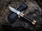 D2 Tool Steel Filipino Balisongs Butterfly Stainless Steel Brass with Walnut Wood Inserts Black Mamba Knives World Class Knives | BMK-484