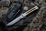 High Carbon Steel Filipino Balisongs Butterfly Brass with Stainless Brass with Walnut Burl Wood Inserts Black Mamba Knives World Class Knives | BMK-574