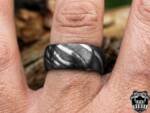 BMJ-02 Arcturus Men Band Handmade Stainless Steel Damascus Ring