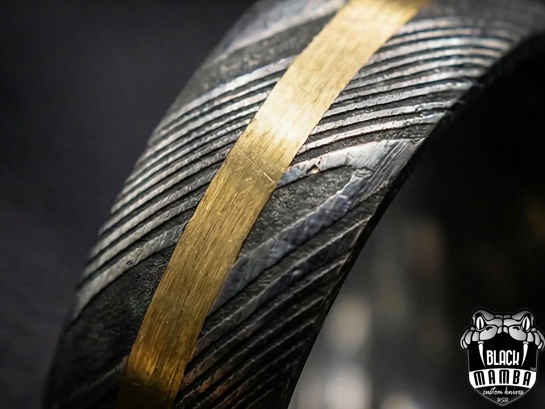 Sirius - Handmade Damascus Steel Mens Ring - view 11