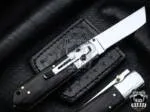 Black Scorpion - 440C Steel Folding Pocket Knife, 8″ Overall, Wenge Handle
