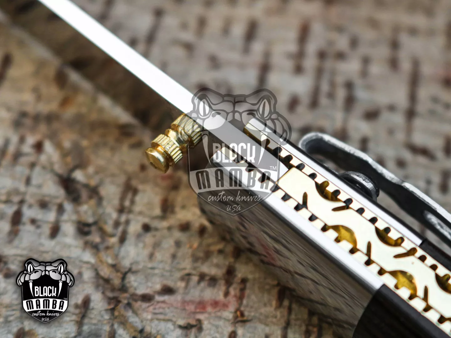 Black Scorpion - 440C Steel Folding Pocket Knife, 8″ Overall, Wenge Handle - view 2