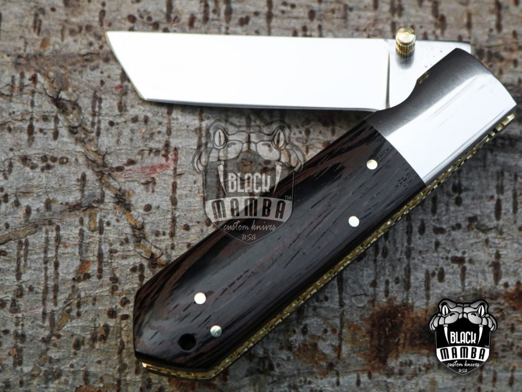 BMK-402 Black Scorpion 8″ Long 3.5″Blade” 5.6 oz 440c High Mirror Polished Pocket knives Handmade Damascus Pocket Folding Knife Hand Made World Class knives - Image 11