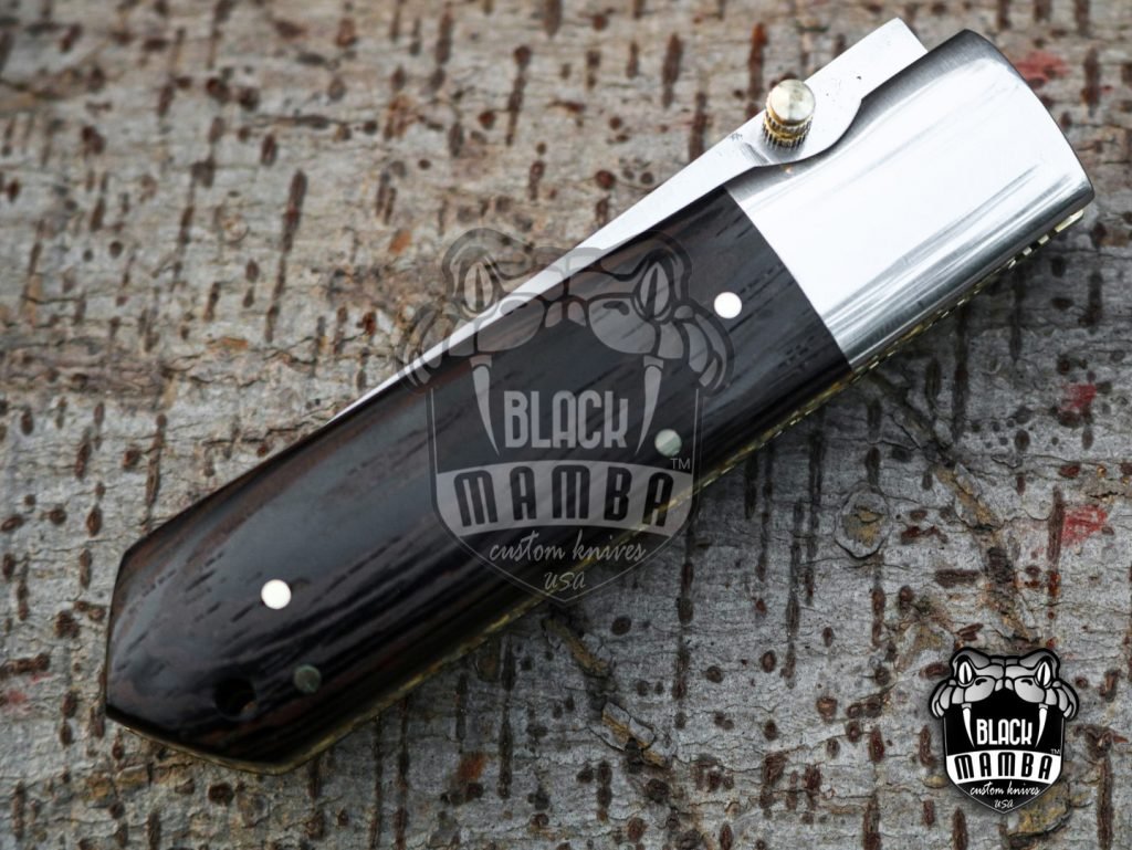 BMK-402 Black Scorpion 8″ Long 3.5″Blade” 5.6 oz 440c High Mirror Polished Pocket knives Handmade Damascus Pocket Folding Knife Hand Made World Class knives - Image 12