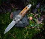 BMK- 416 Dugite 7.2″ Long 3.2″Blade” 5oz Damascus Pocket Knife Handmade Damascus Pocket Folding Knife Black Mamba Hand Made World Class Knives