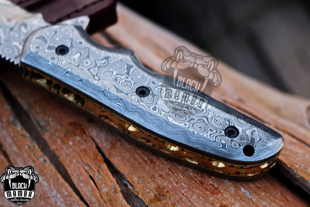 BMK-410 Komodo Dragon 7″ Long 3″Blade” 5oz Damascus Pocket Knife Handmade Damascus Pocket Folding Knife Black Mamba Hand Made Word Class Knives - Image 9