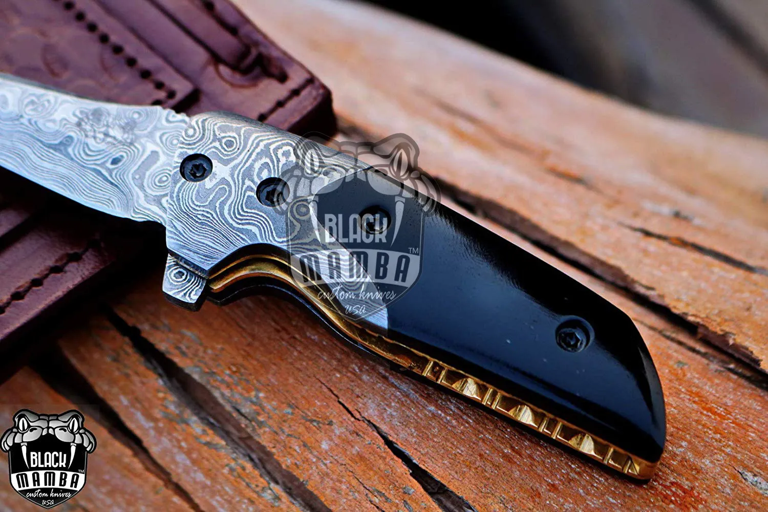 Dart Fog - Damascus Folding Pocket Knife, 6″ Overall - view 6