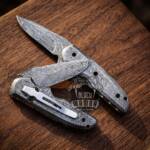 Komodo Dragon - Damascus Folding Pocket Knife, 7″ Overall