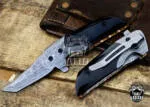 Dart Fog - Damascus Folding Pocket Knife, 6″ Overall