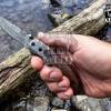 BLACK MAMBA KNIVES BMK-120 Fallen 3 Inches Blade Damascus folding Pocket Knife Hunting tool USA Made