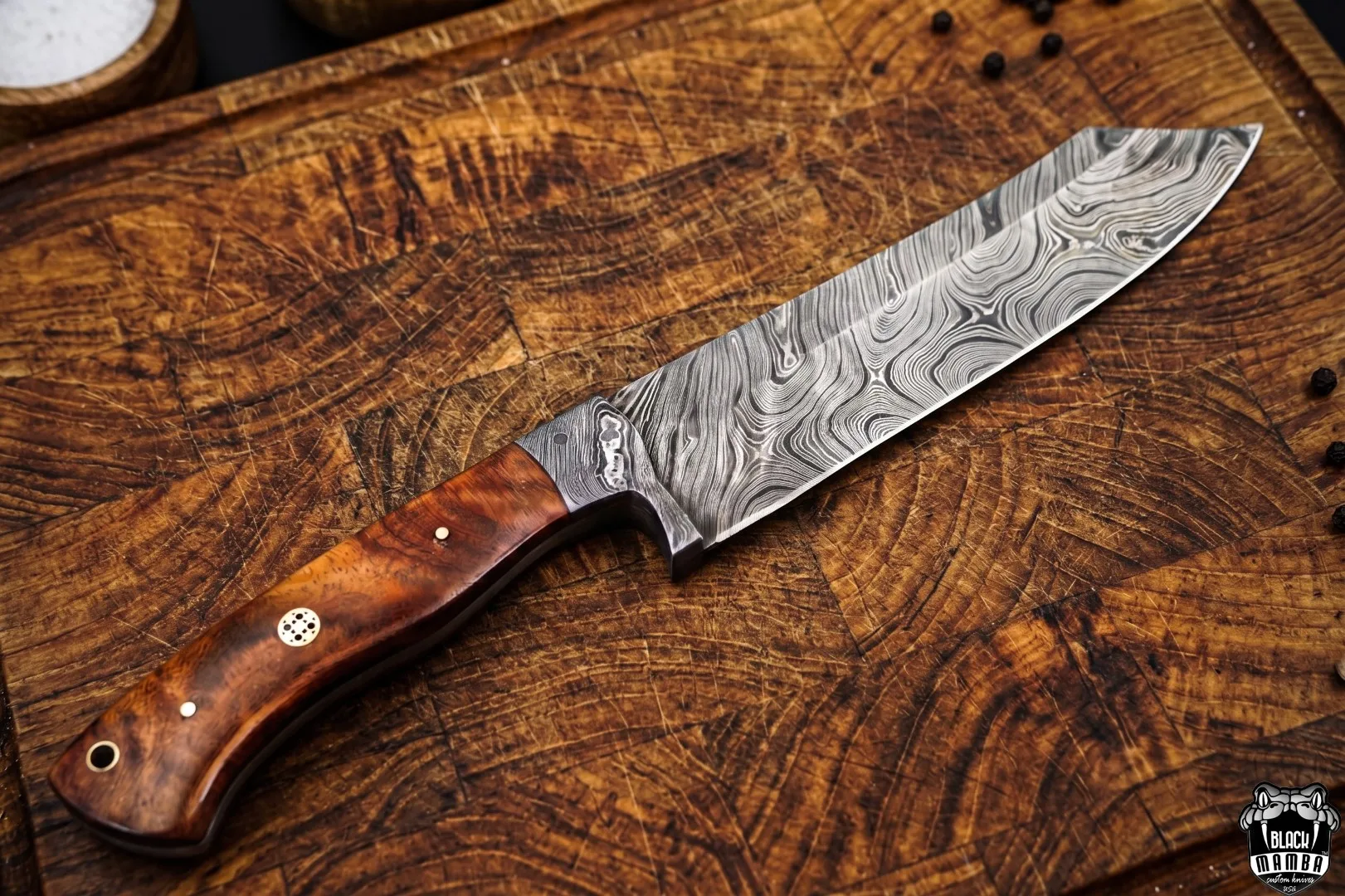 Yukio – Damascus Chef Knife, 13″ Overall - view 4
