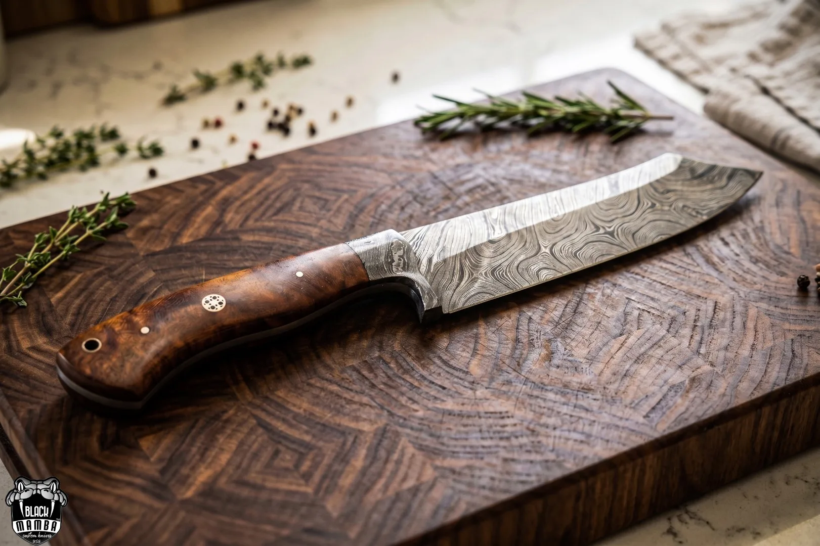 Yukio – Damascus Chef Knife, 13″ Overall - view 2