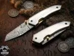 Everyday Pocket - Damascus Folding Pocket Knife, 7″ Overall