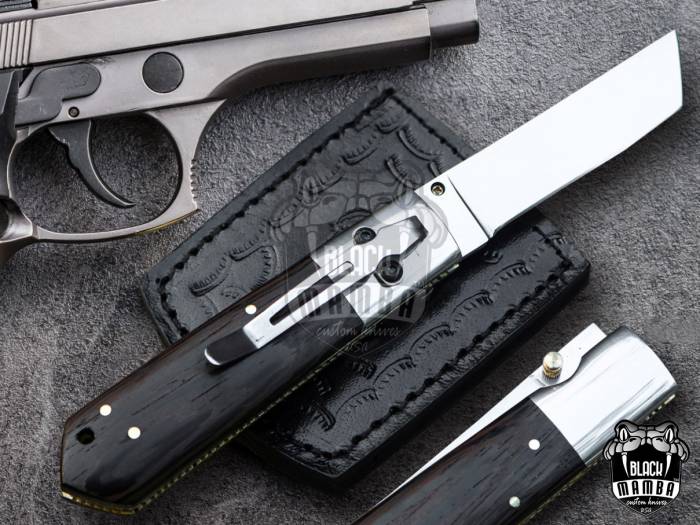 BMK-402 Black Scorpion 8″ Long 3.5″Blade” 5.6 oz 440c High Mirror Polished Pocket knives Handmade Damascus Pocket Folding Knife Hand Made World Class knives