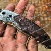 BLACK MAMBA KNIVES BMK-120 Fallen 3 Inches Blade Damascus folding Pocket Knife Hunting tool USA Made - Image 2