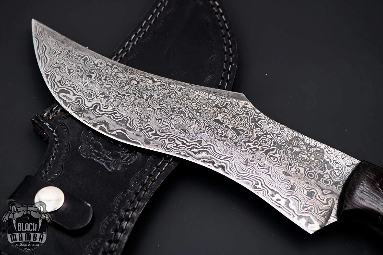 King Cobra - Damascus Bowie Knife, 9″ Overall - view 7